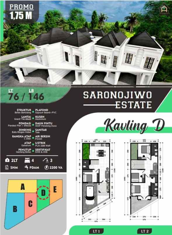 dijual rumah tenggilis mejoyo
