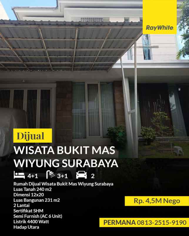 dijual rumah wisata bukti mas