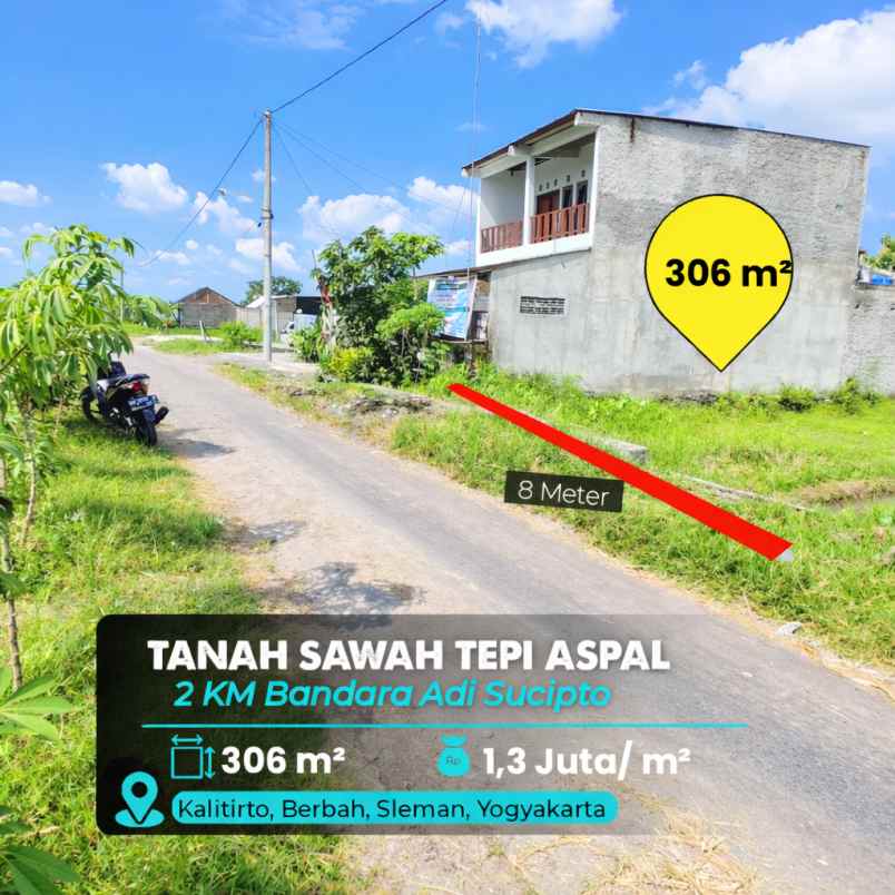 dijual tanah berbah