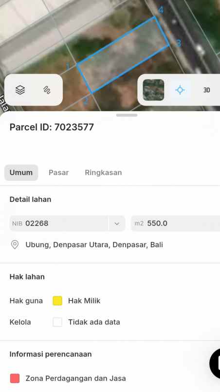 dijual tanah cargo