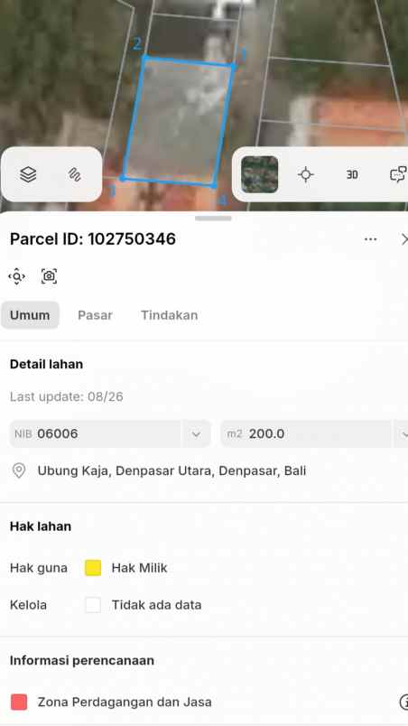 dijual tanah dewata cargo