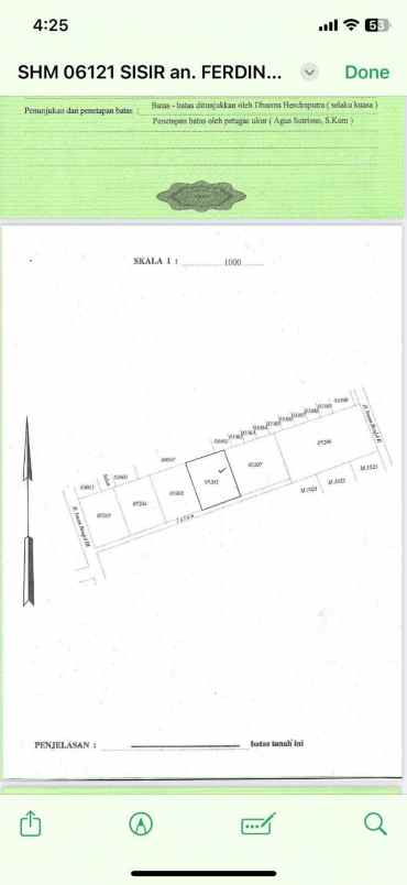 dijual tanah di batu