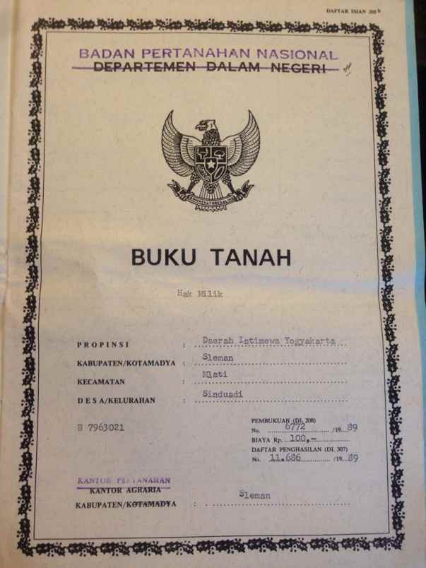 dijual tanah di pogung sleman