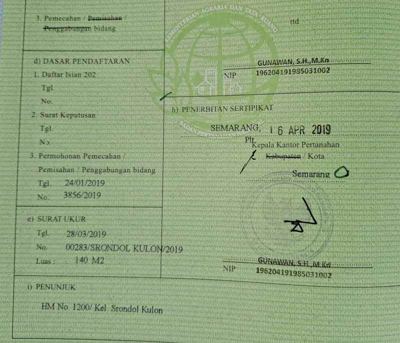 dijual tanah di srondol kulon semarang