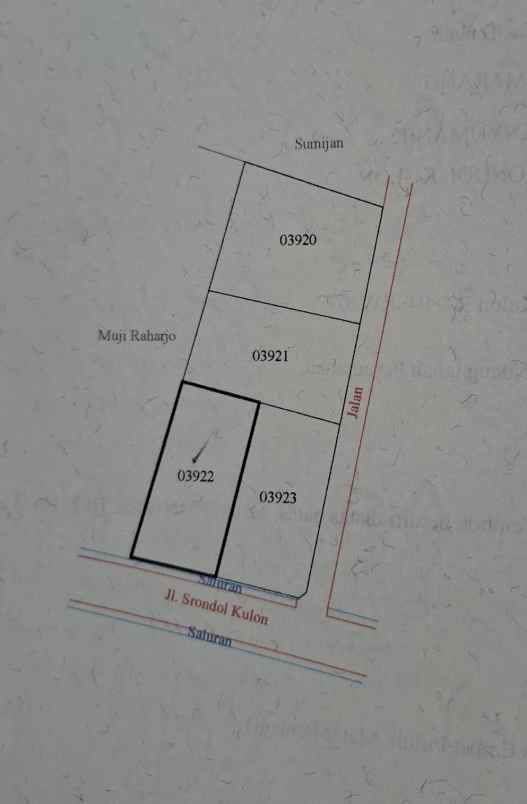dijual tanah di srondol kulon semarang