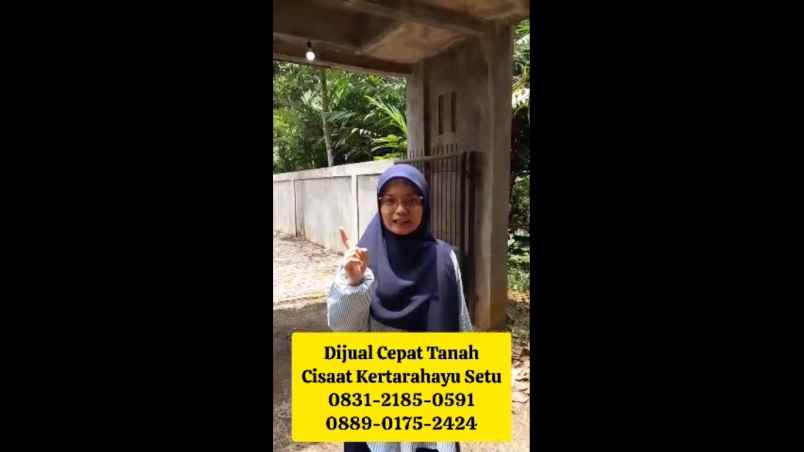 dijual tanah jalan kp cisaat desa