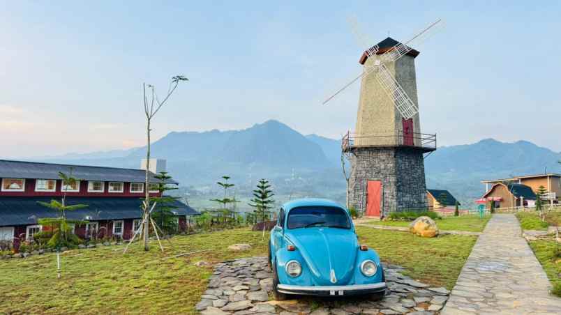 dijual tanah jalan raya puncak dua