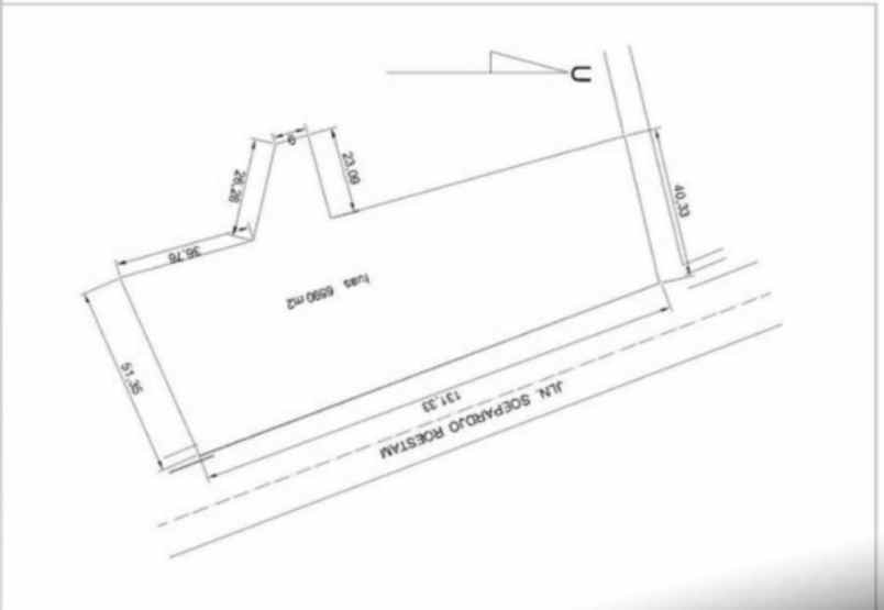 dijual tanah jalan soepardjo roestam