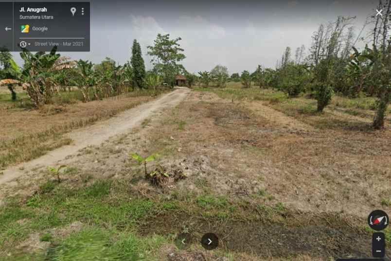 dijual tanah jl anugrah batang kuis