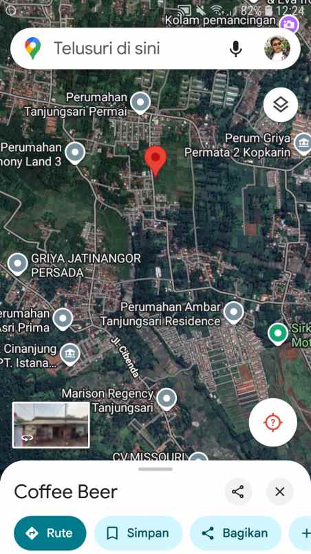 dijual tanah jl gordah raharja