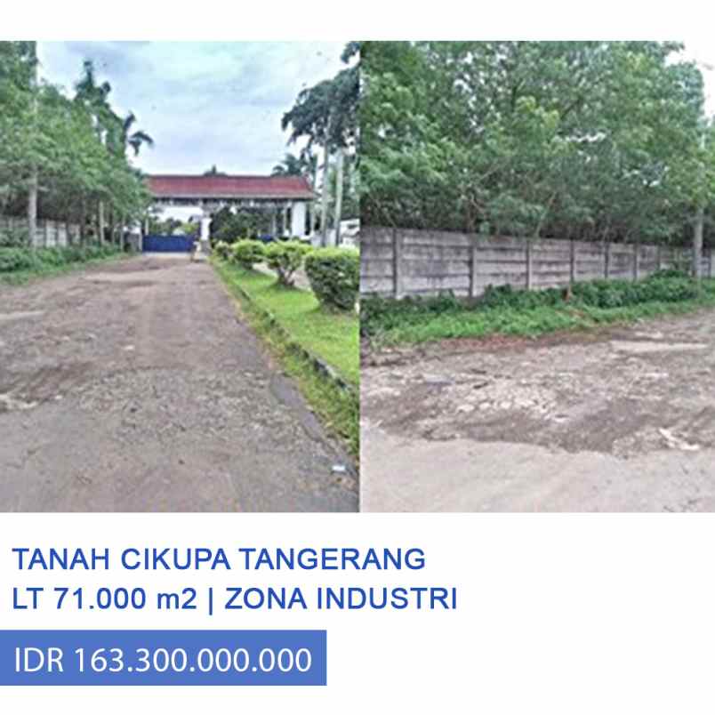 Tanah Strategis Di Jl Raya Eternal Kel Dukuh Cikupa Tangerang