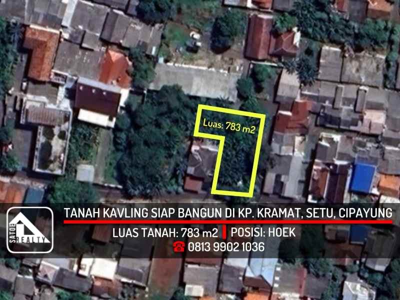 dijual tanah kanmpung kramat setu