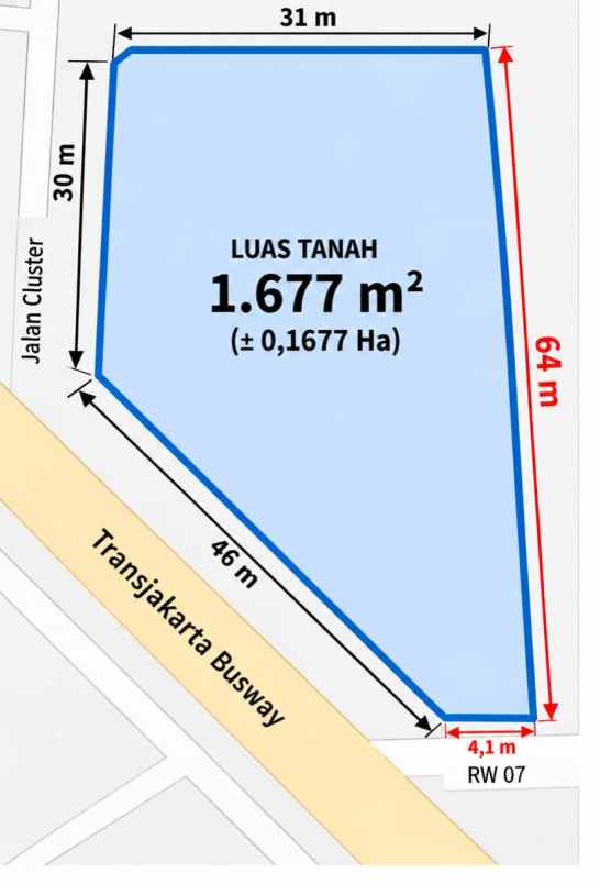 dijual tanah kedoya