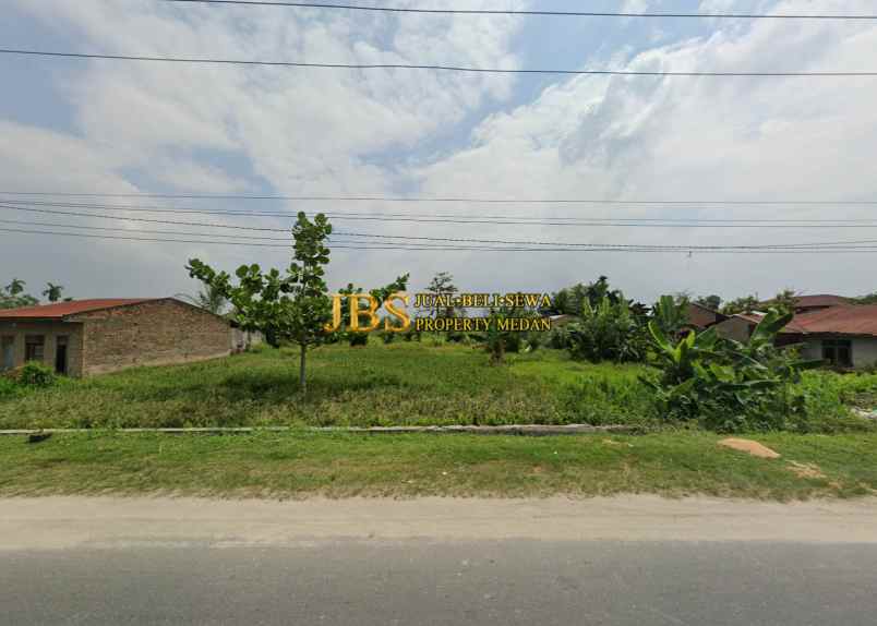 dijual tanah kosong di jalan rumbia daerah batang kuis