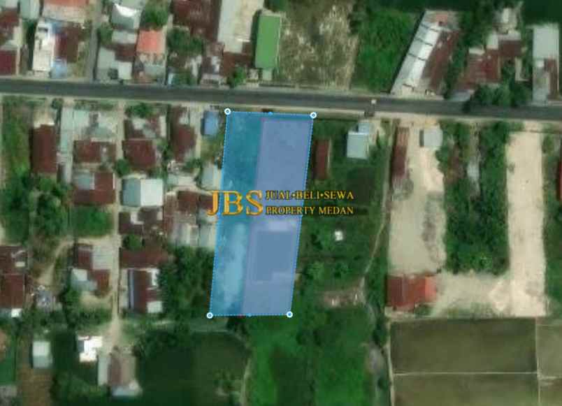 dijual tanah kosong di jalan rumbia daerah batang kuis