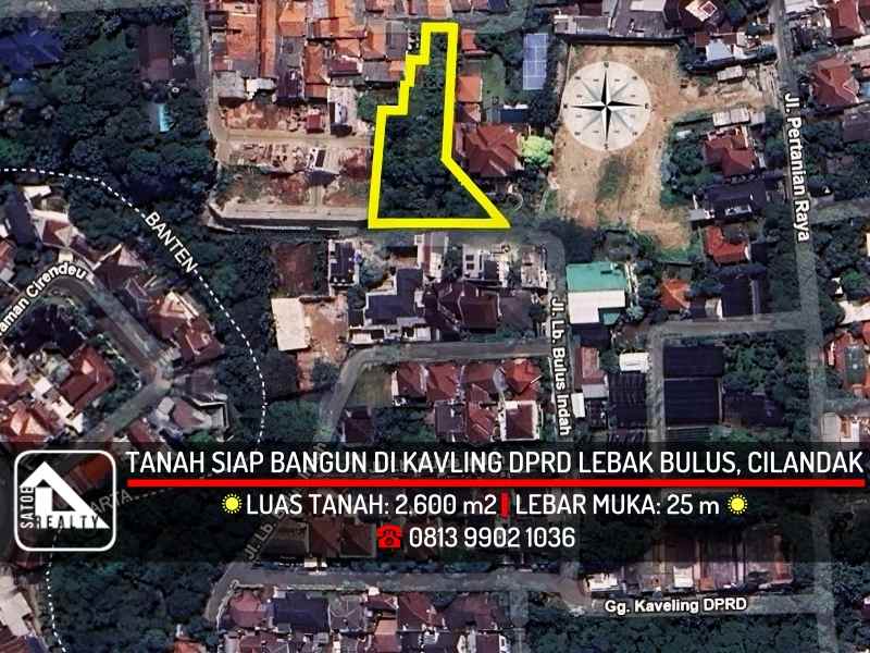dijual tanah lebak bulus jakarta selatan