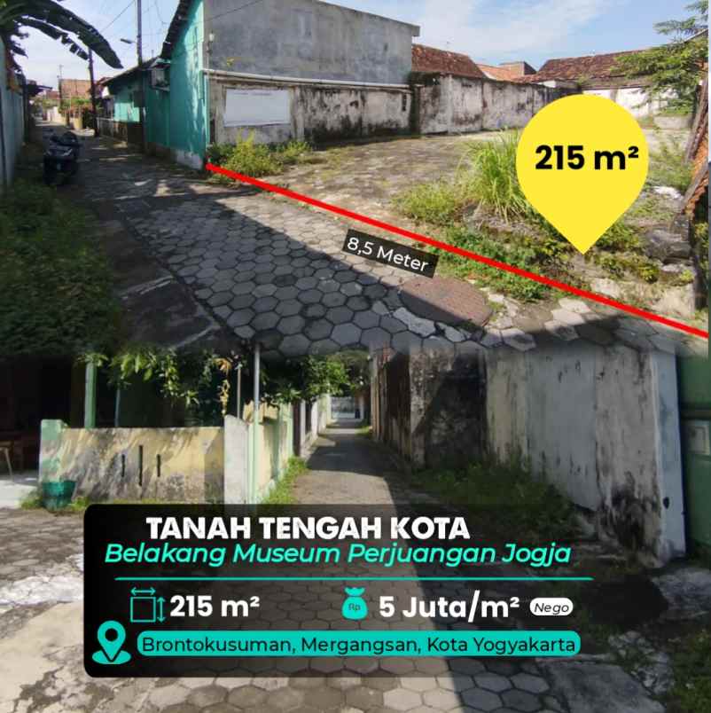 dijual tanah museum perjuangan