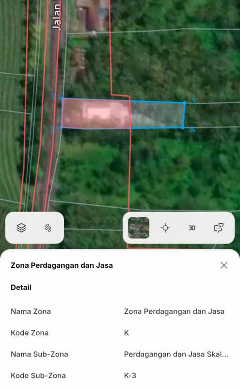 dijual tanah pinggir jalan nasional
