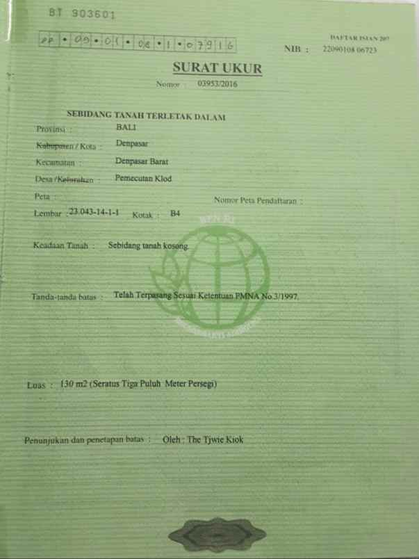 dijual tanah raya imam bonjol