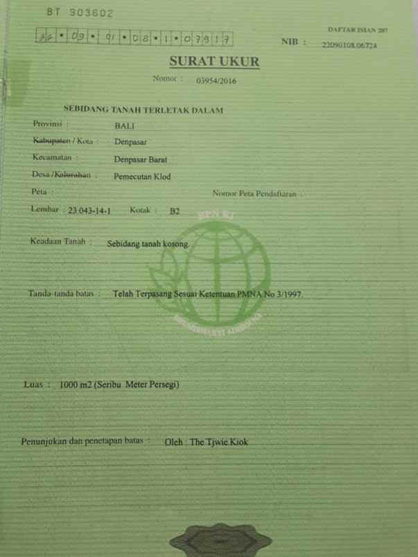 dijual tanah raya imam bonjol