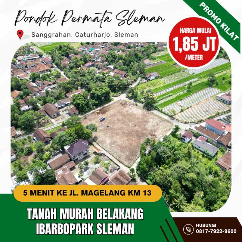 dijual tanah sanggrahan caturharjo