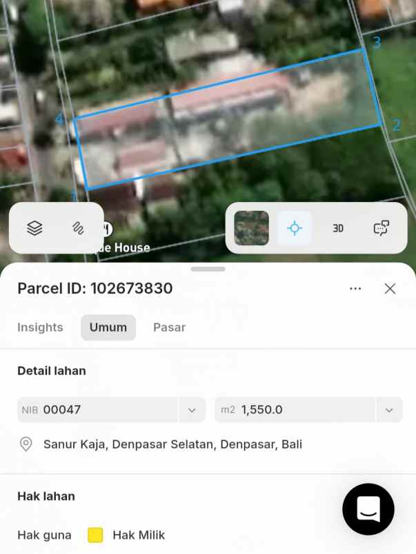 dijual tanah sedap malam