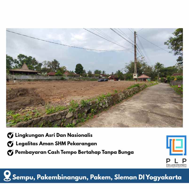 dijual tanah sempu pakembinangun pakem