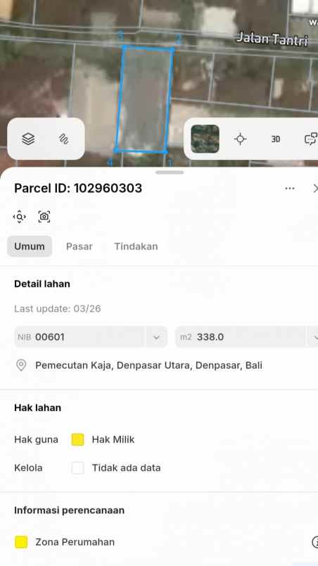 dijual tanah setiabudi