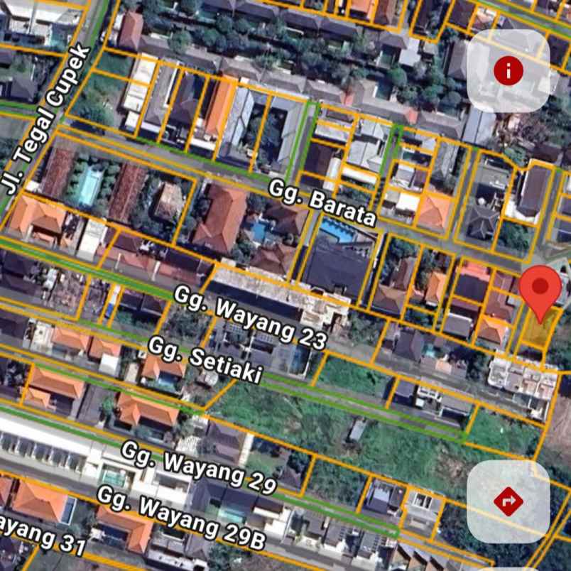 dijual tanah tegal cupek umalas