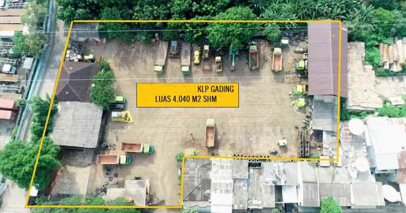 disewa tanah lt 2000 m2 kelapa gading jakarta utara