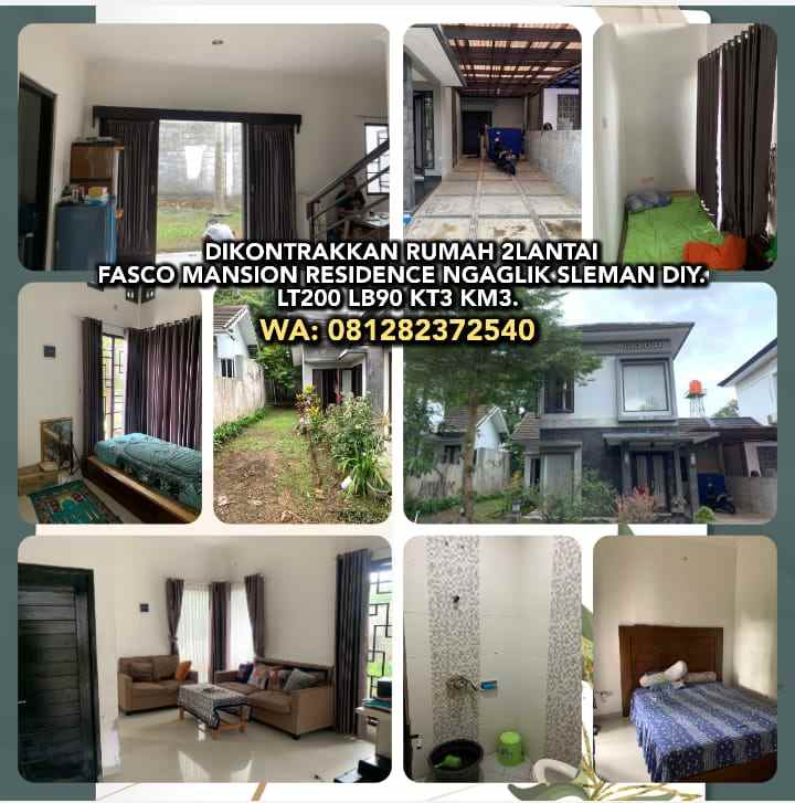 Dikontrakkan Rumah 2 Lantai Di Fasco Mansion Residence Ngaglik Sleman