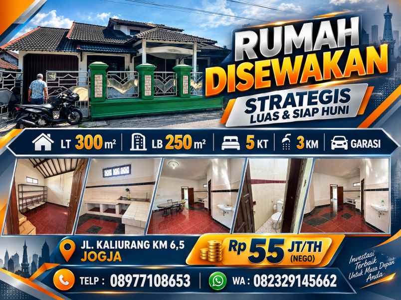 disewakan rumah jl kaliurang km 6 5 gg