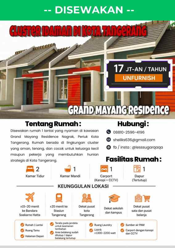 grand mayang residence unfurnished