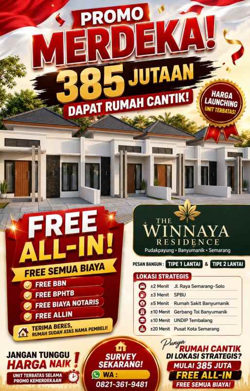 hunian baru the winnaya residence pupay semarang