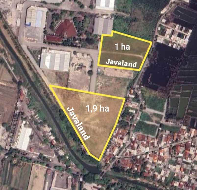jual 2 lokasi lahan industri semarang kota