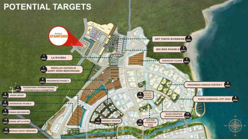 rukan standford pik2 baru launching unit terbatas