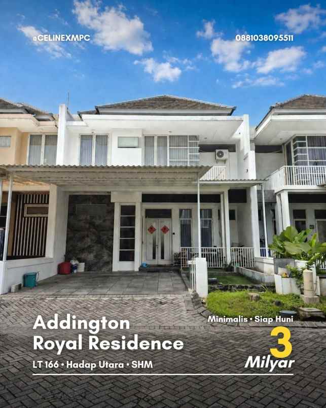 rumah addington royal residence minimalis siap huni