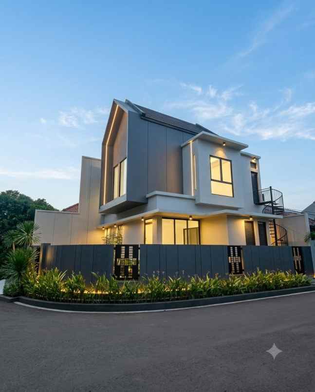 rumah babatan pantai strategis row 3 mobil carport 2