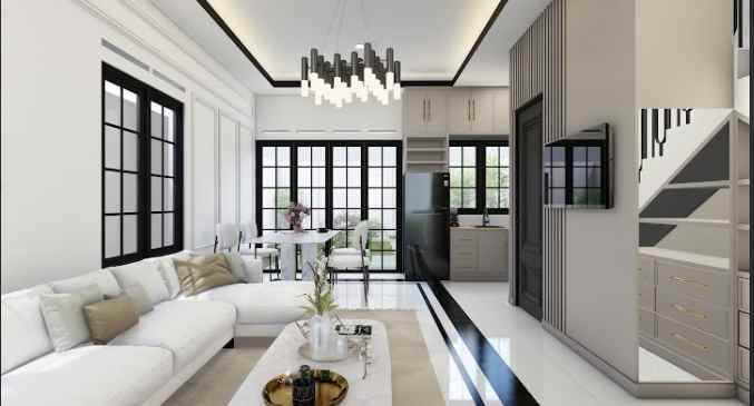 rumah clasik 2 lantai nempel tol cijago depok