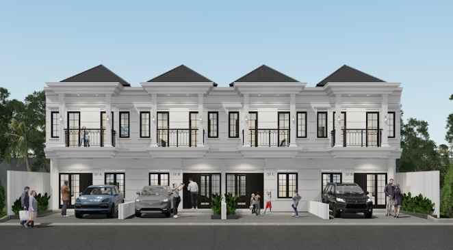 rumah clasik 2 lantai nempel tol cijago depok