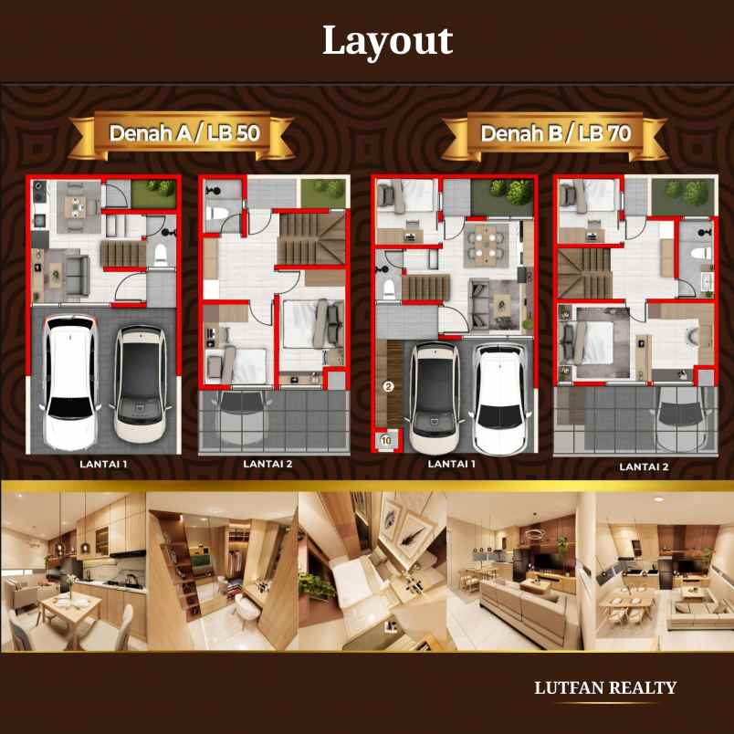 rumah cluster murah limo depok