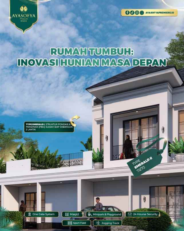 rumah emerald tanpa riba di bekasi