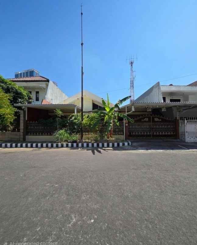 rumah kertajaya indah strategis row 3 mobil