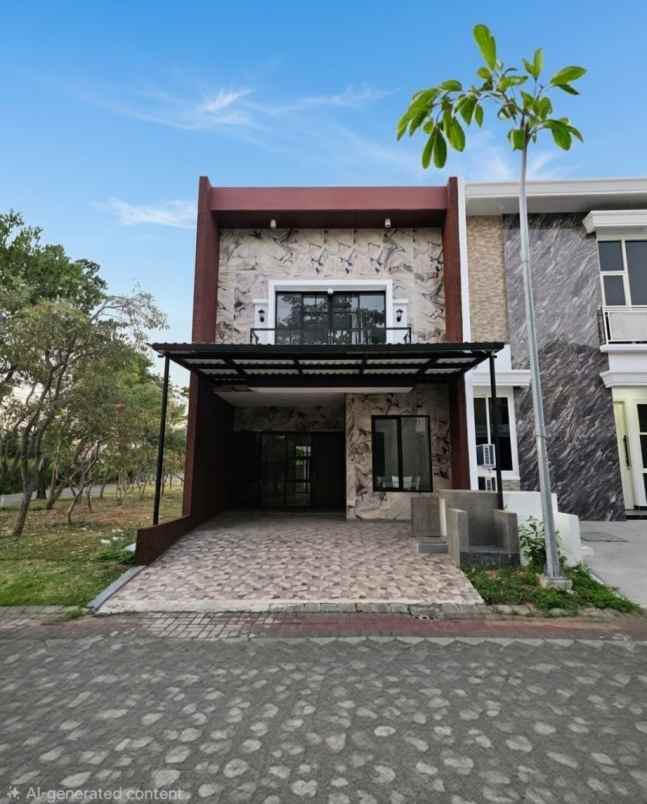 rumah pakuwon city new minimalis siap huni furnish