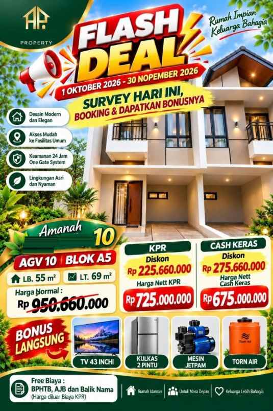 rumah pamulang dekat unpam serpong 2 lantai baru