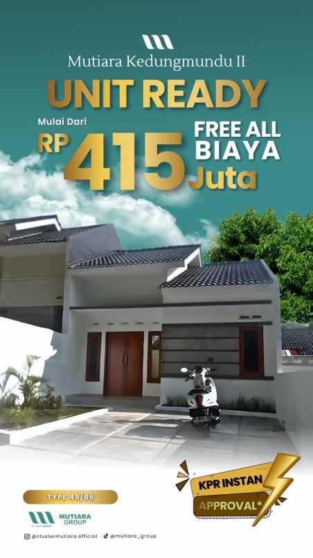 rumah ready hm kedungmundu bebas banjir semarang