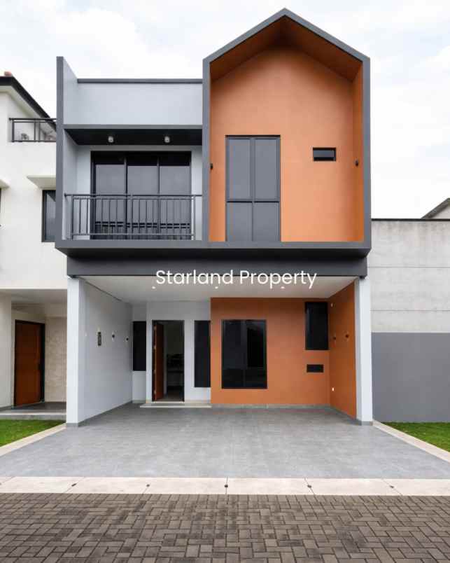 rumah siap huni konsep scandinavian modern di bintaro