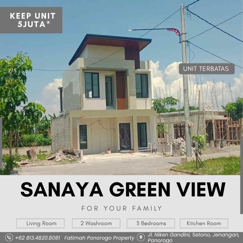 rumah syariah 2 lantai estetik di ponorogo