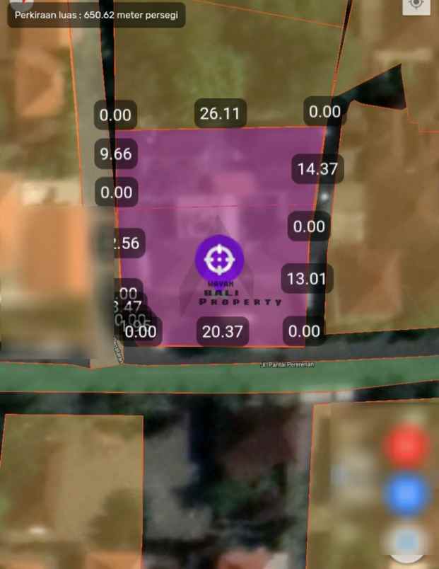 tanah jl pantai pererenan