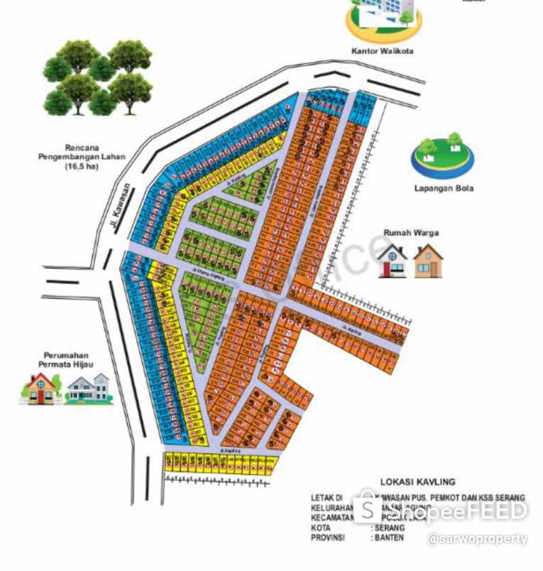 tanah jln ksb kota serang banten